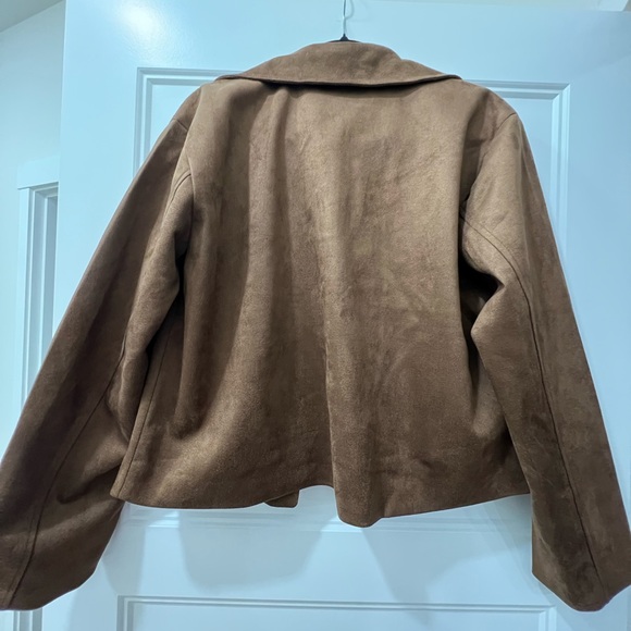 Steve Madden Brown Bomber Jacket - Picture 2 of 5